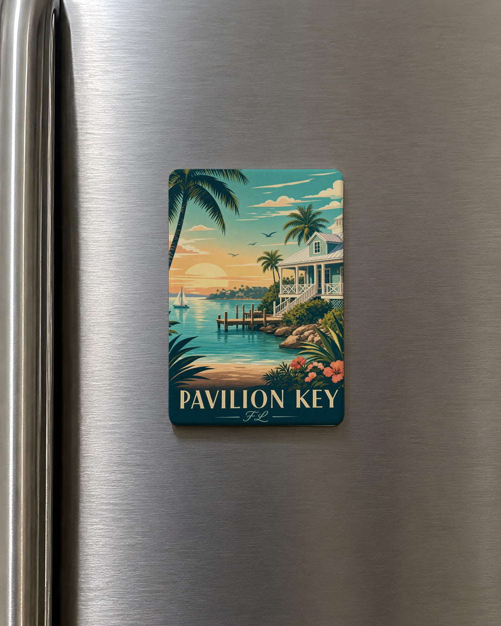 Pavilion Key Florida Fridge Magnet, Pavilion Key FL Souvenir Magnet, Coastal Island Travel Keepsake Magnet