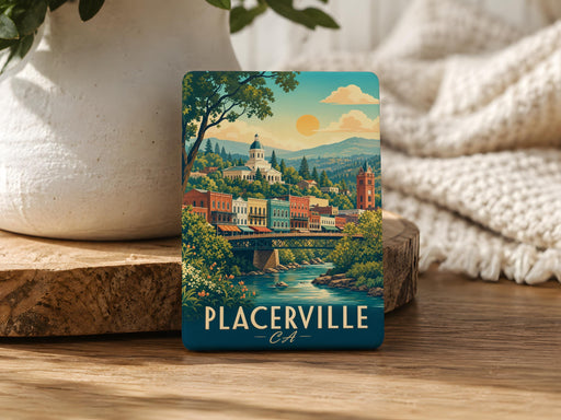 Placerville California Fridge Magnet, Placerville CA Souvenir Magnet, Gold Country El Dorado County Travel Keepsake Magnet