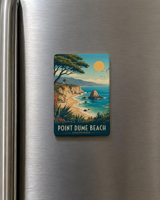 Point Dume Beach Fridge Magnet, Malibu California Coastal Landmark Souvenir Magnet, Point Dume State Beach Gift