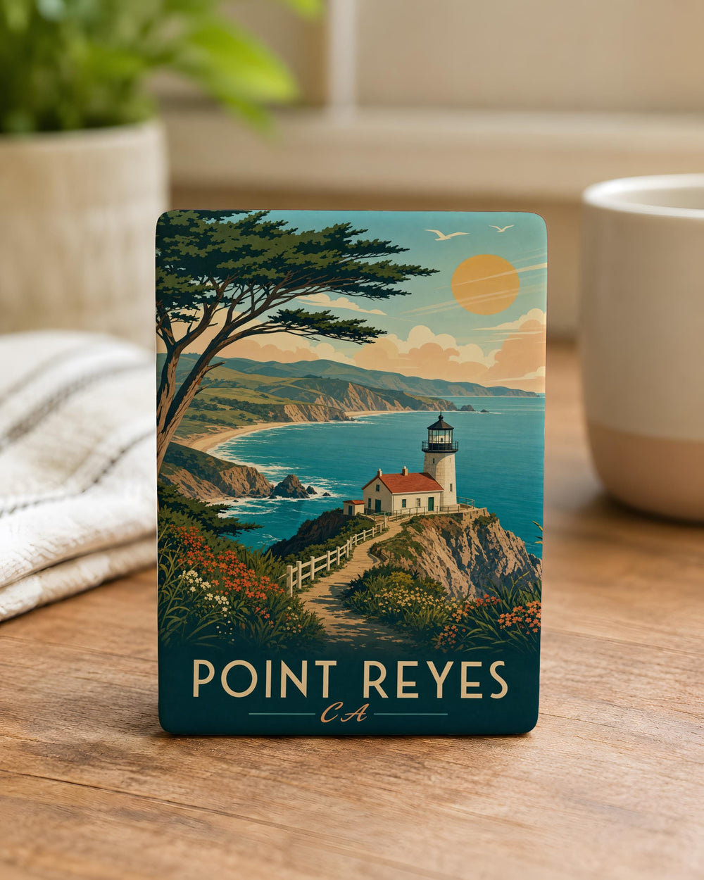 Point Reyes California Fridge Magnet, Coastal Peninsula Landmark Souvenir, Marin County Travel Keepsake Gift