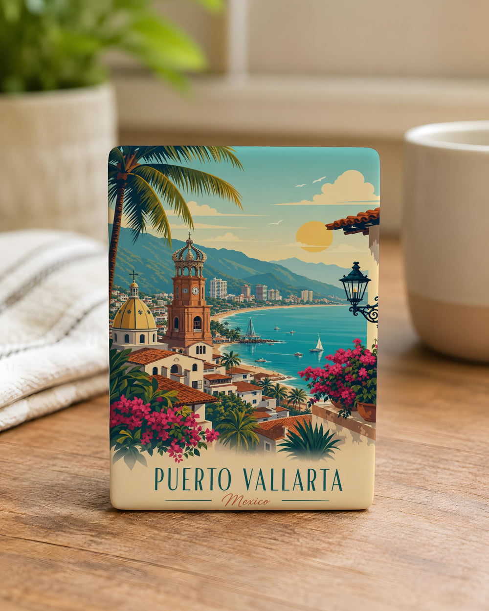 Puerto Vallarta Mexico Fridge Magnet, Puerto Vallarta Souvenir Magnet, Mexico Travel Gift, Puerto Vallarta Vacation Keepsake