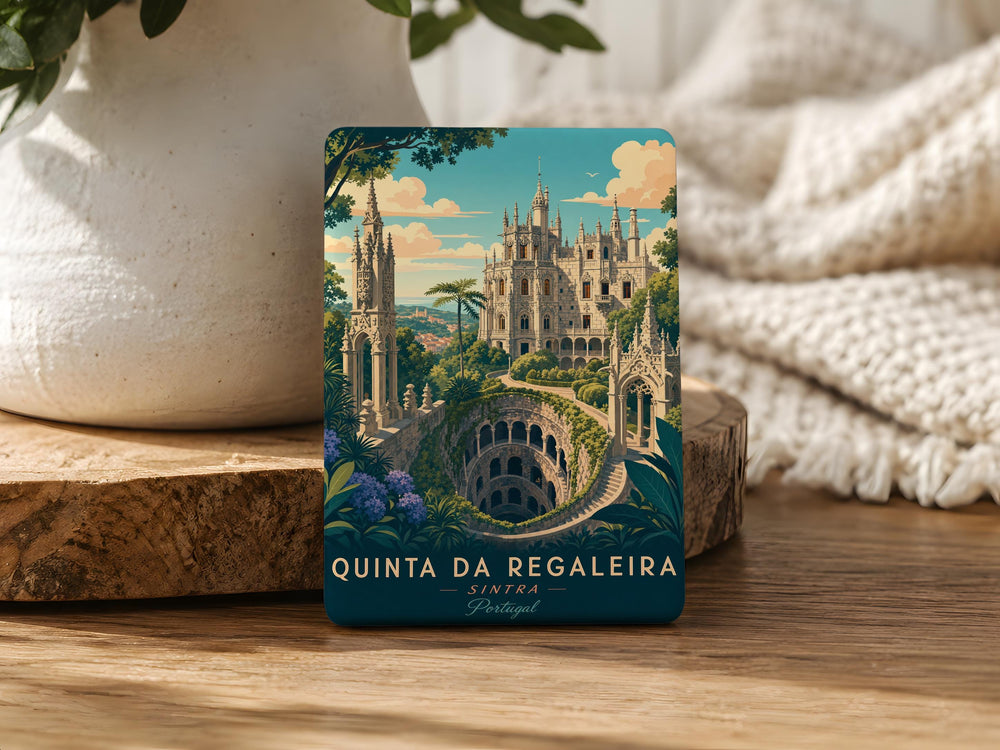 Quinta da Regaleira Fridge Magnet, Sintra Portugal Landmark Souvenir Magnet, Quinta da Regaleira Estate Travel Gift