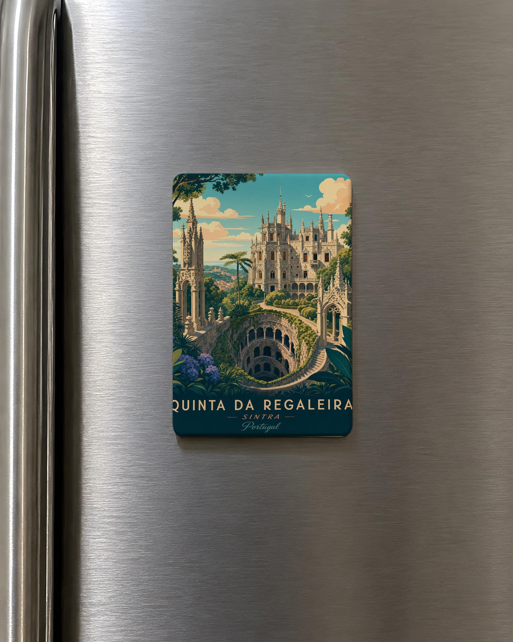 Quinta da Regaleira Fridge Magnet, Sintra Portugal Landmark Souvenir Magnet, Quinta da Regaleira Estate Travel Gift