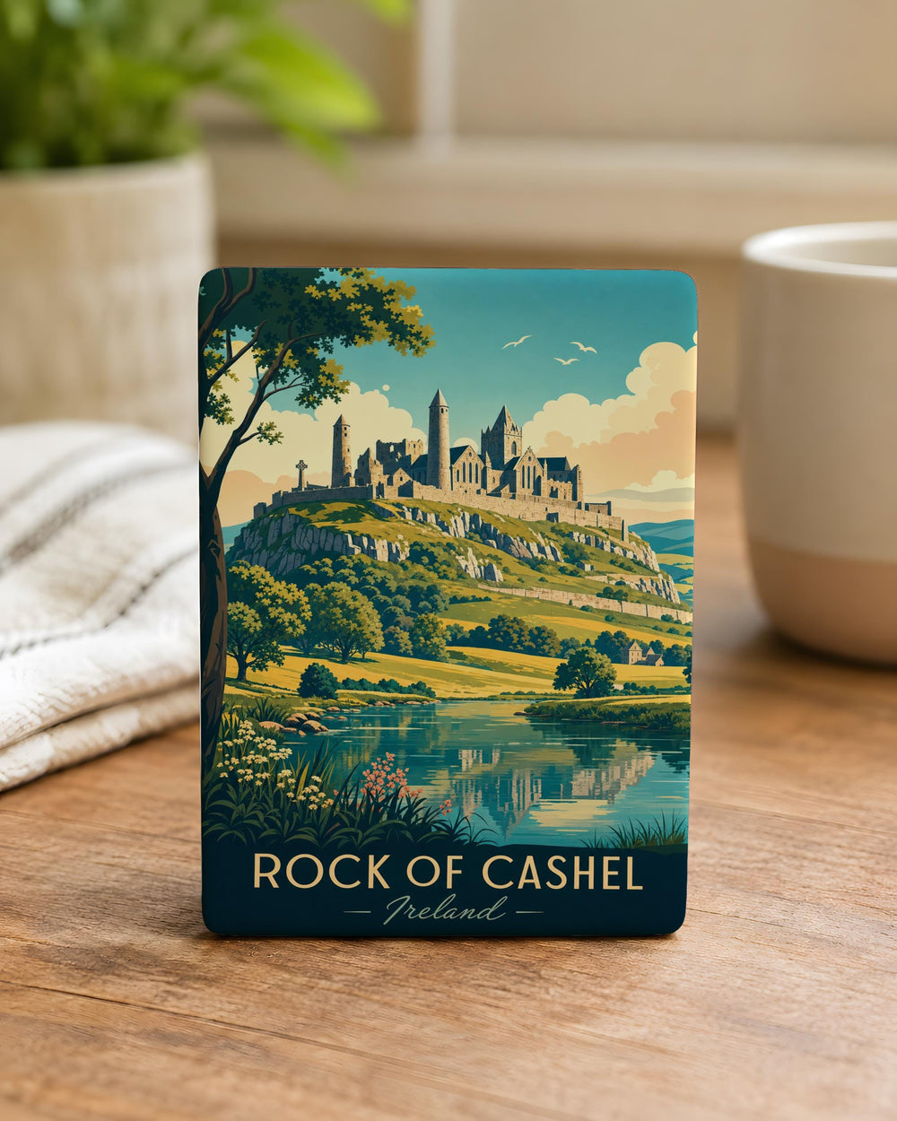 Rock of Cashel Ireland Fridge Magnet, County Tipperary Landmark Souvenir Magnet, Irish Castle & Historic Site Magnet