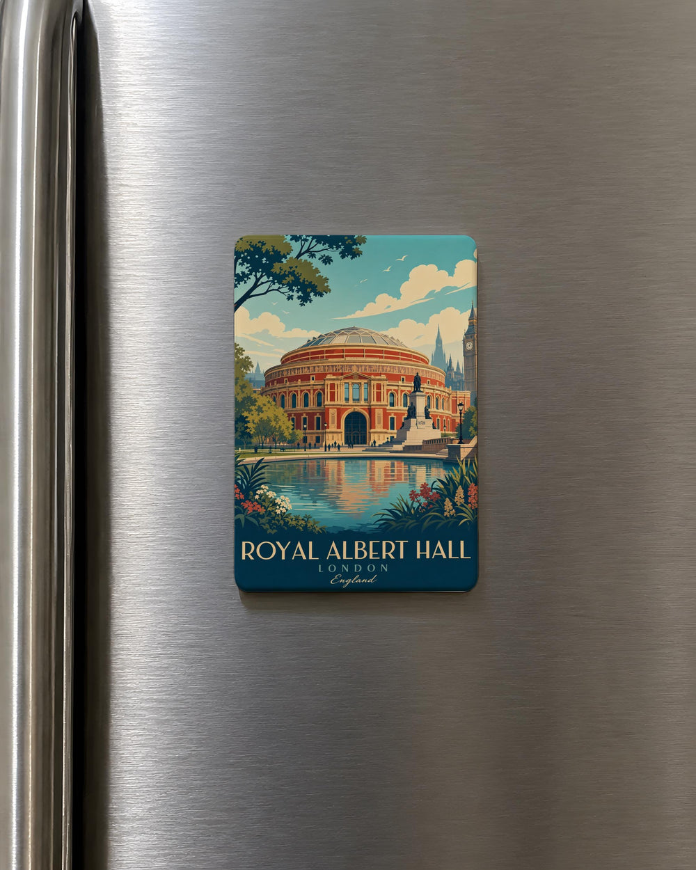 Royal Albert Hall Fridge Magnet, London Landmark Souvenir Magnet, UK Travel Gift, Concert Hall Memorabilia, England Keepsake Magnet