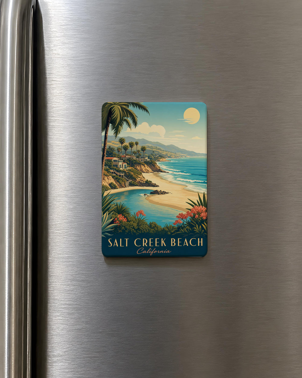 Salt Creek Beach Fridge Magnet, Salt Creek Beach California Souvenir, Coastal Beach Landmark Magnet, Ocean Shore Gift