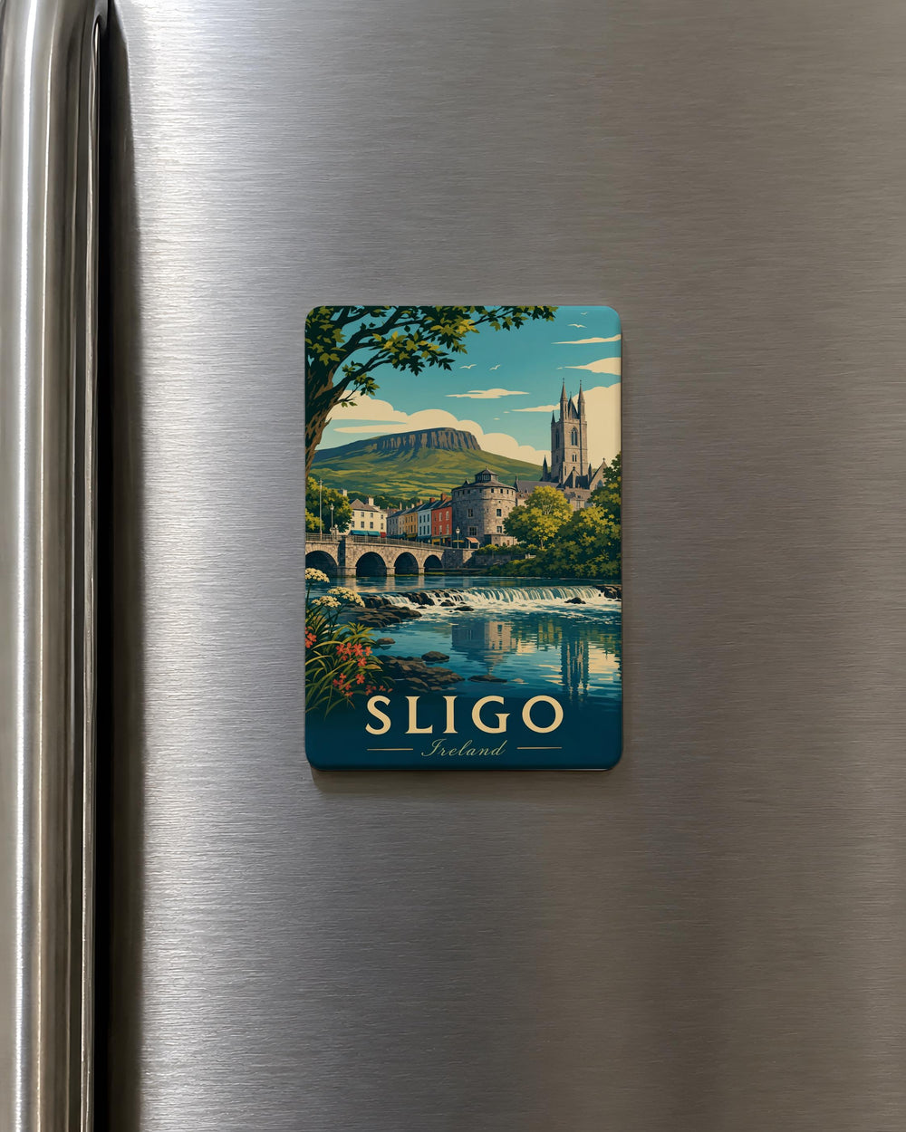 Sligo Ireland Fridge Magnet, Sligo Town Souvenir Magnet, County Sligo Travel Gift, Irish Landmark Keepsake Magnet