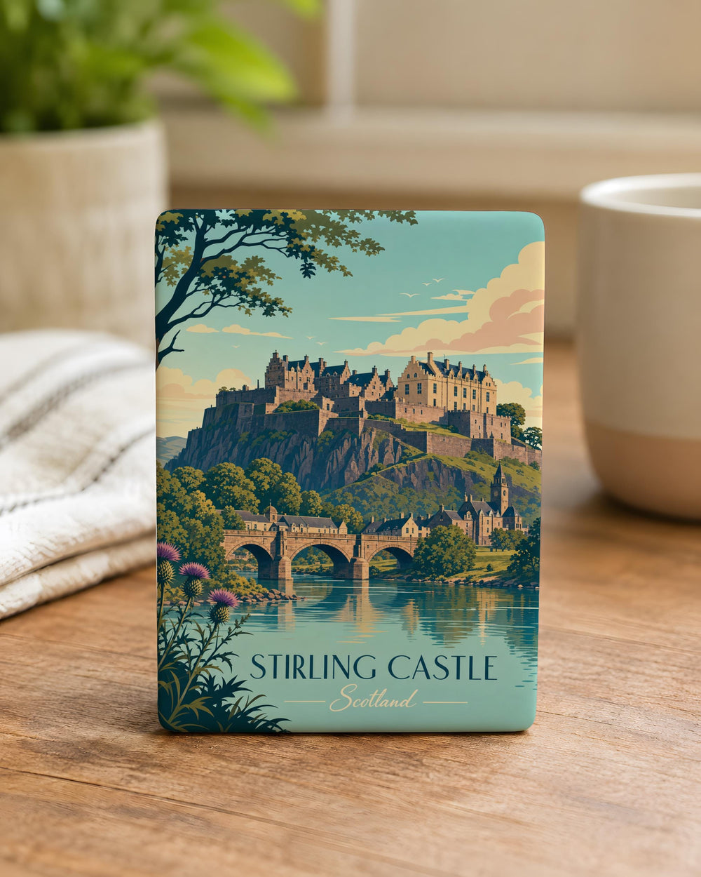 Stirling Castle Fridge Magnet, Scotland Landmark Souvenir Magnet, Historic Scottish Castle Travel Keepsake Gift