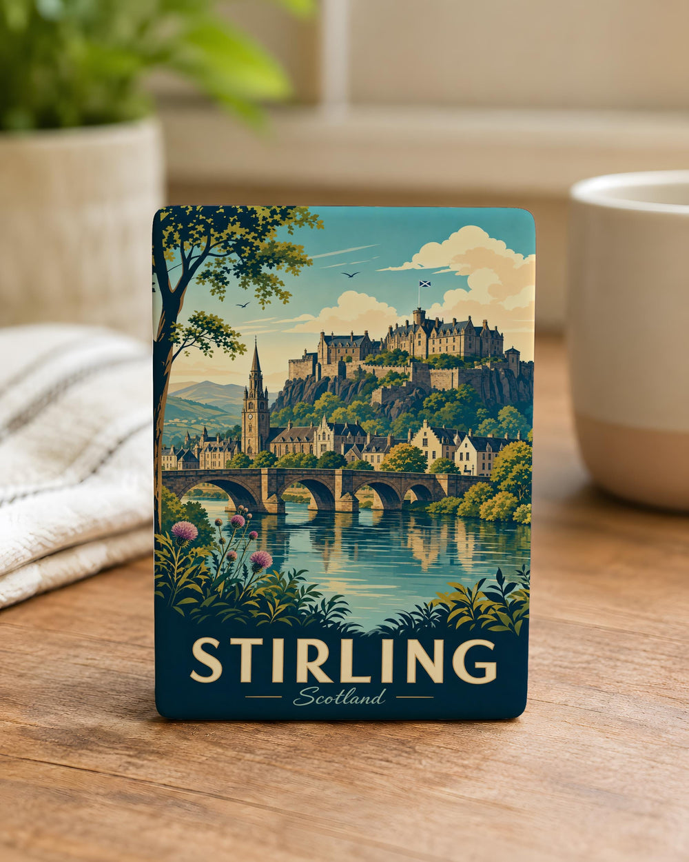 Stirling Scotland Fridge Magnet, Stirling Castle Souvenir Magnet, Scottish Landmark Travel Gift, Scotland Tourist Keepsake Magnet