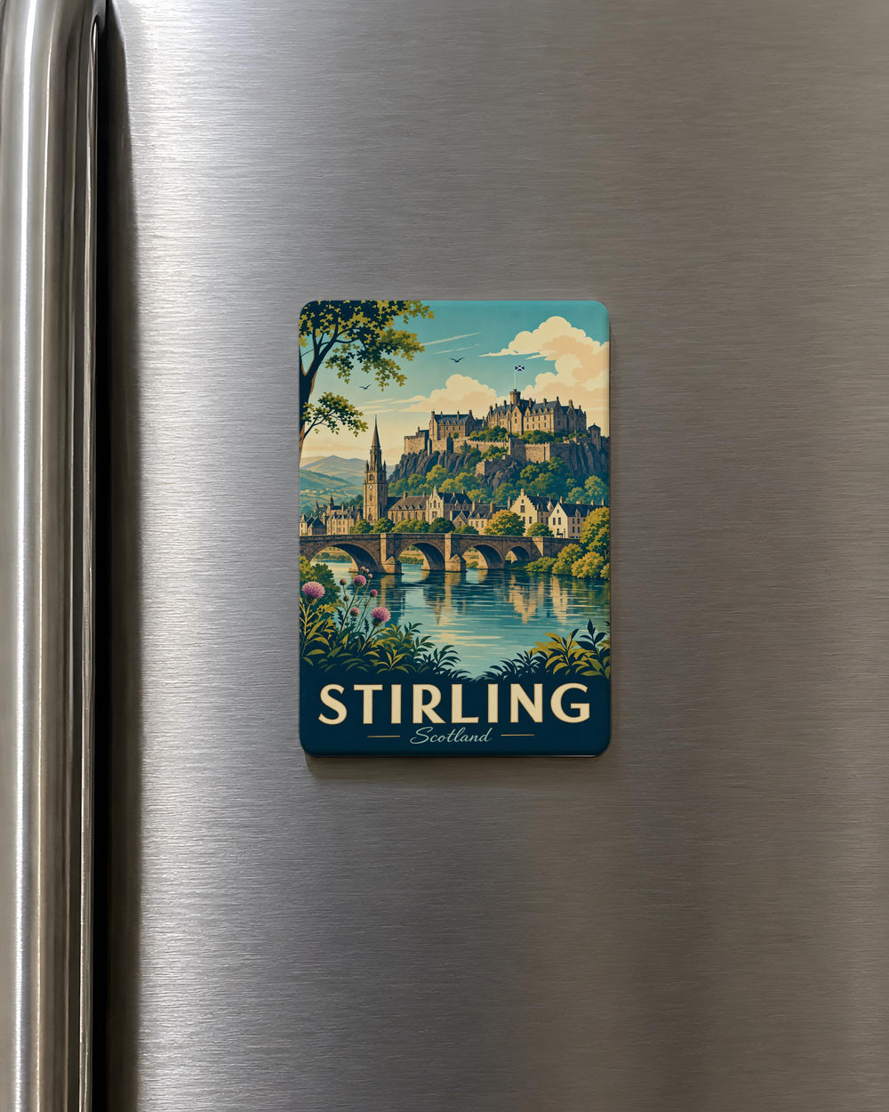 Stirling Scotland Fridge Magnet, Stirling Castle Souvenir Magnet, Scottish Landmark Travel Gift, Scotland Tourist Keepsake Magnet