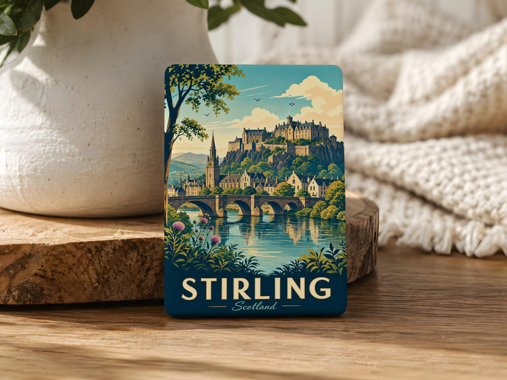 Stirling Scotland Fridge Magnet, Stirling Castle Souvenir Magnet, Scottish Landmark Travel Gift, Scotland Tourist Keepsake Magnet