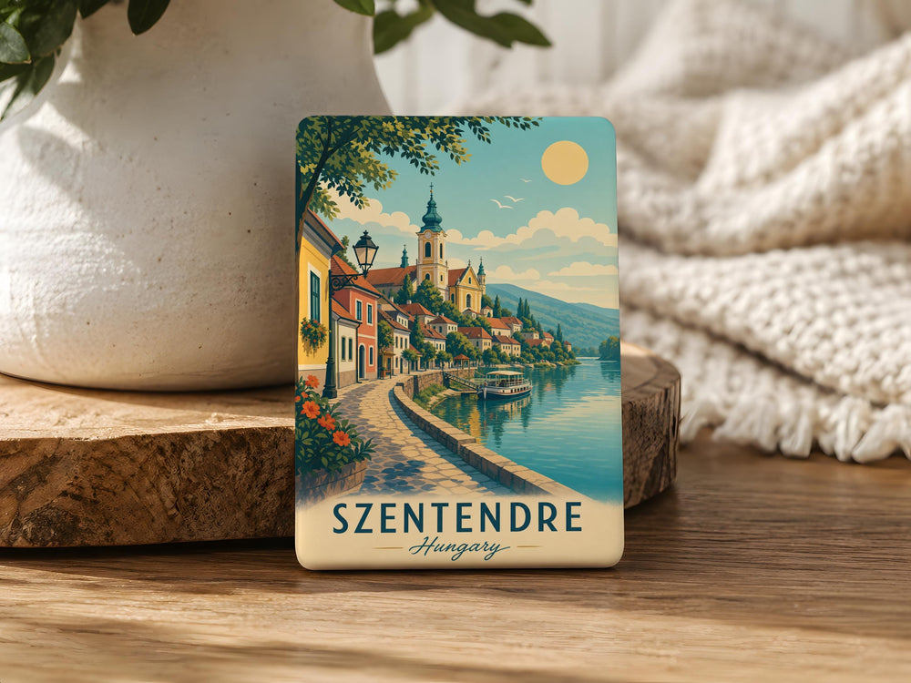 Szentendre Hungary Fridge Magnet, Szentendre Souvenir Magnet, Hungary Travel Keepsake, Danube River Town Magnet, Hungarian Gift