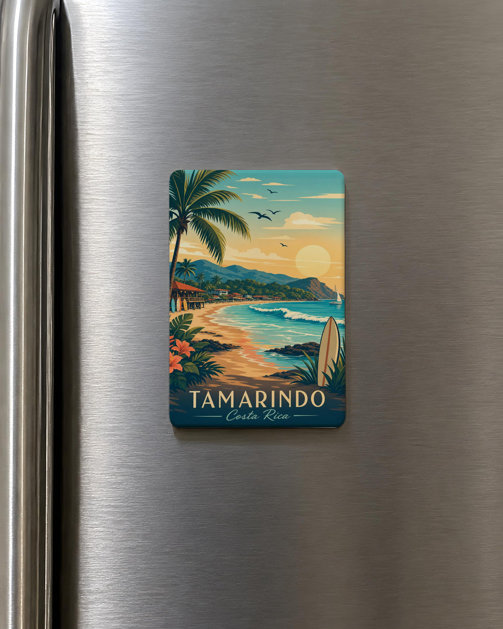 Tamarindo Costa Rica Fridge Magnet, Tamarindo Beach Souvenir, Costa Rica Travel Gift, Tropical Vacation Keepsake Magnet