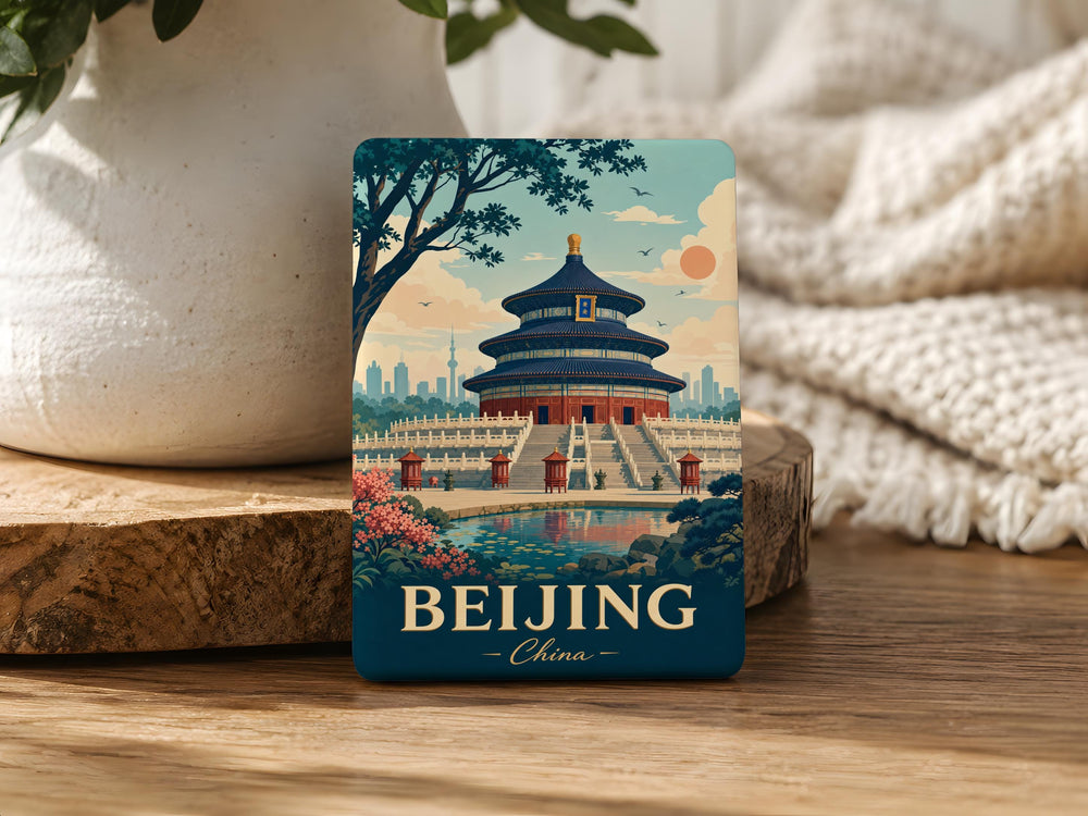 Temple of Heaven Beijing Fridge Magnet, China Landmark Souvenir Magnet, Beijing Travel Gift, Temple of Heaven Shrine Magnet