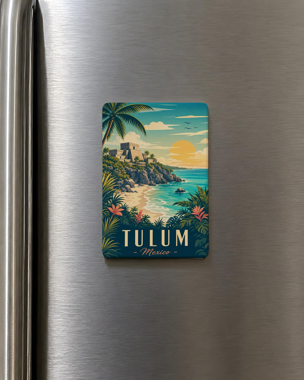 Tulum Mexico Fridge Magnet, Tulum Travel Souvenir, Riviera Maya Vacation Keepsake, Mexico Beach Destination Magnet