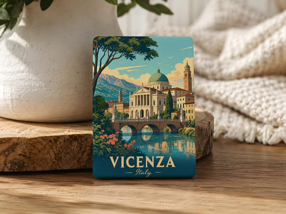 Vicenza Italy Fridge Magnet, Vicenza Landmark Souvenir Magnet, Italy Travel Keepsake, Vicenza City Magnet, Italian Gift