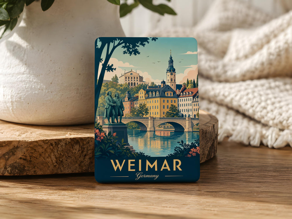 Weimar Germany Fridge Magnet, Weimar Republic Historical Germany Souvenir Magnet, Weimar City Travel Keepsake Magnet