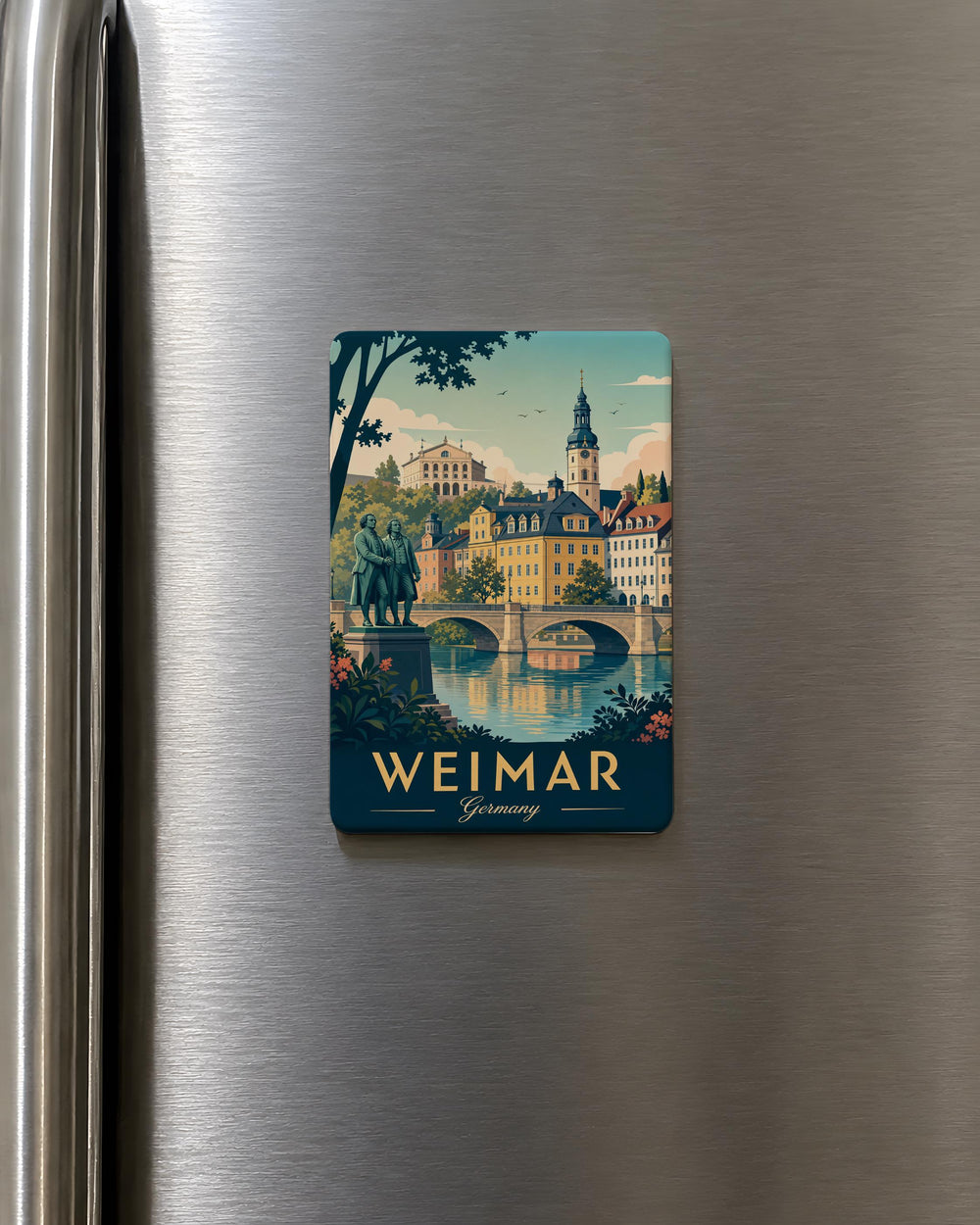 Weimar Germany Fridge Magnet, Weimar Republic Historical Germany Souvenir Magnet, Weimar City Travel Keepsake Magnet