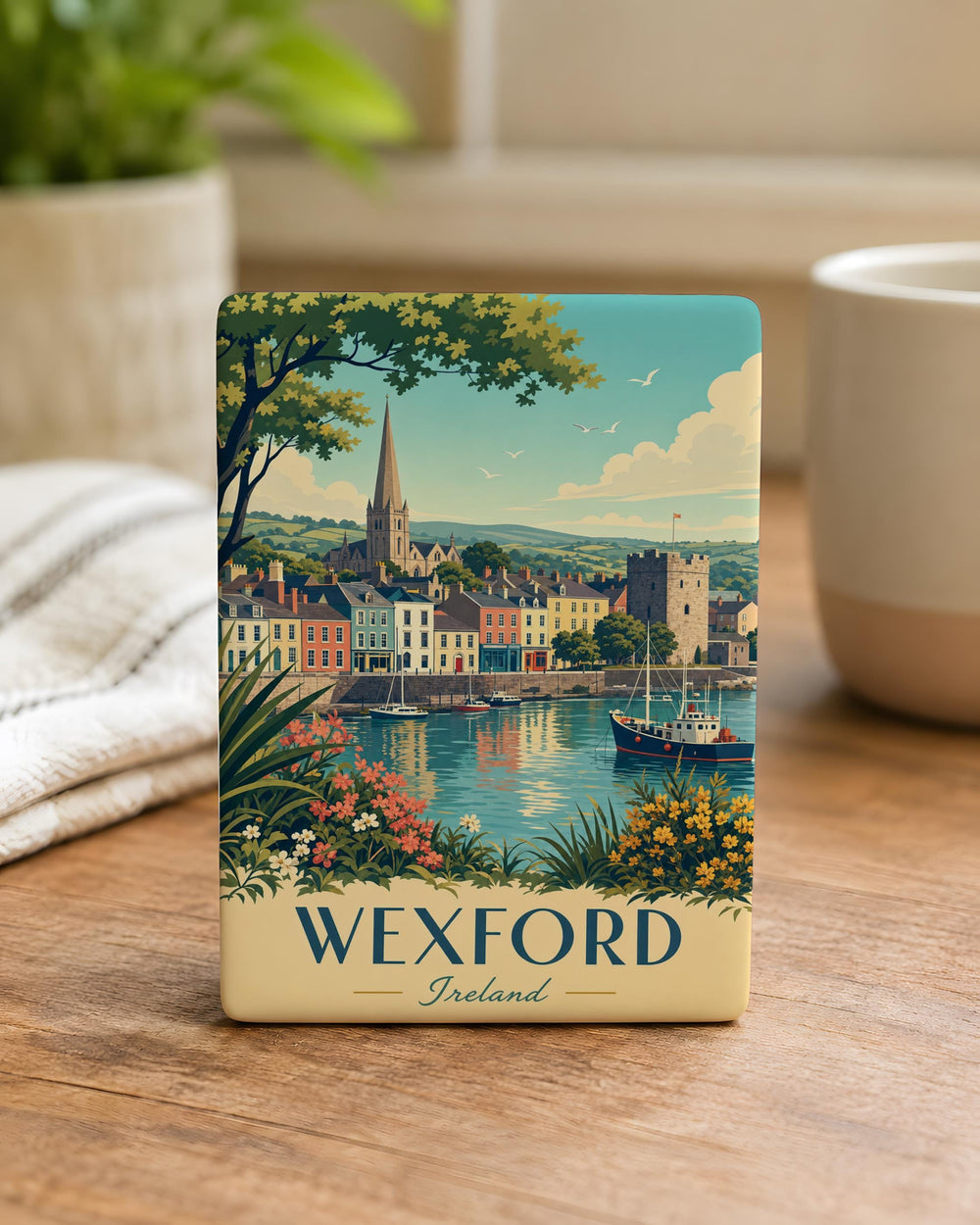 Wexford Ireland Fridge Magnet, Wexford Town Souvenir Magnet, Ireland Travel Keepsake, County Wexford Gift