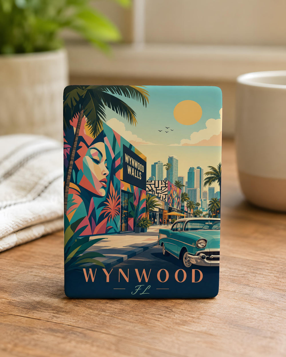 Wynwood Florida Fridge Magnet, Wynwood Miami Neighborhood Souvenir, Wynwood FL Travel Keepsake Magnet