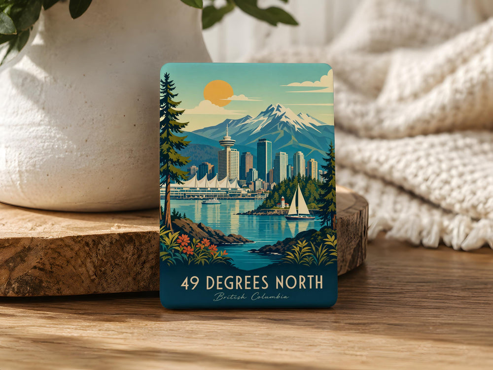 49 Degrees North Ski Resort Fridge Magnet, Washington Mountain Skiing Souvenir Magnet, Winter Sports Gift