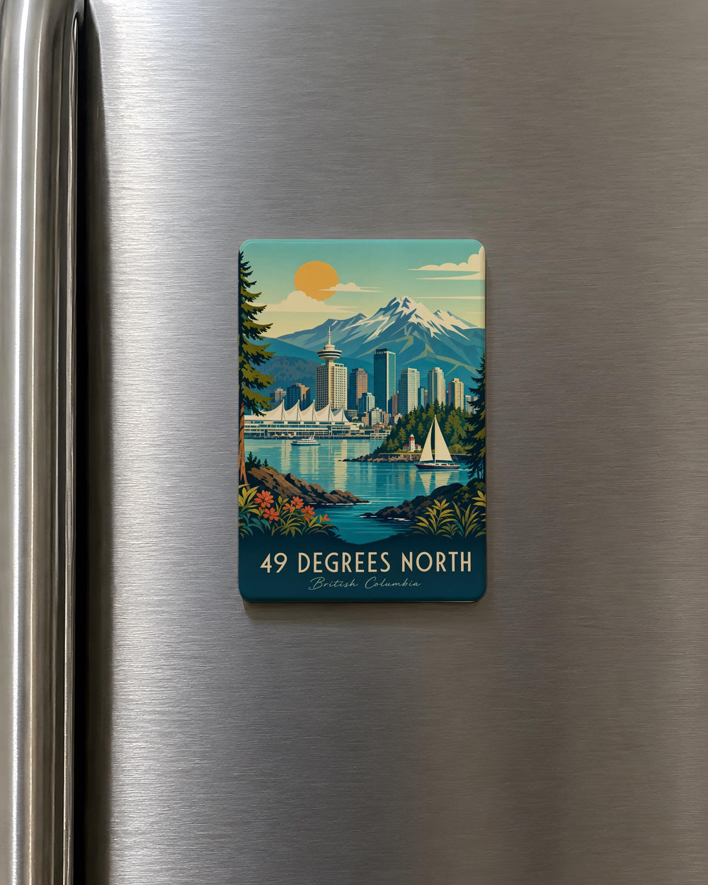 49 Degrees North Ski Resort Fridge Magnet, Washington Mountain Skiing Souvenir Magnet, Winter Sports Gift