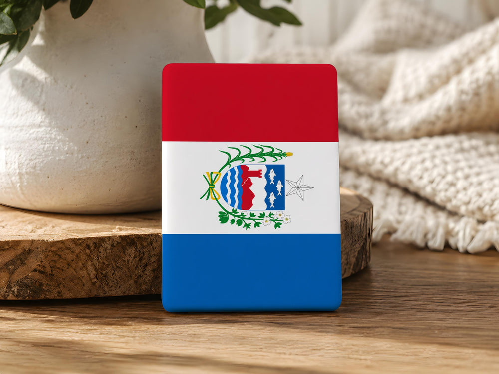 Alagoas State Flag Fridge Magnet, Brazil Alagoas Souvenir Magnet, Alagoas Flag Kitchen Decor, Travel Gift