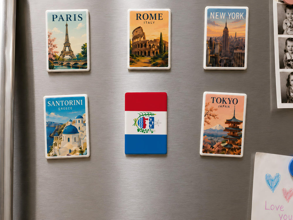 Alagoas State Flag Fridge Magnet, Brazil Alagoas Souvenir Magnet, Alagoas Flag Kitchen Decor, Travel Gift
