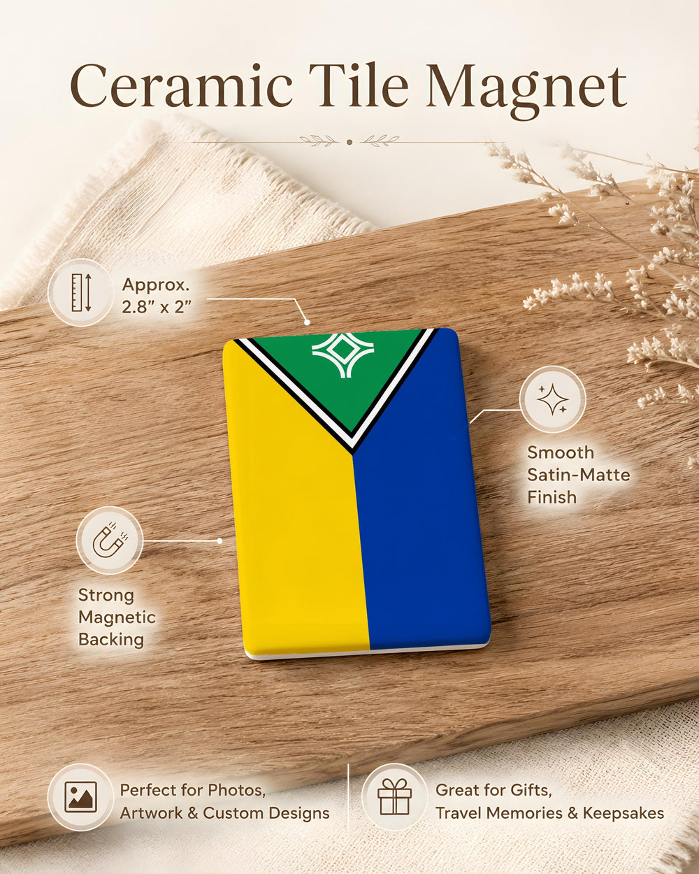 Amapá State Flag Fridge Magnet, Brazil Amapá Souvenir Magnet, Macapá Travel Gift, Brazilian Flag Magnet