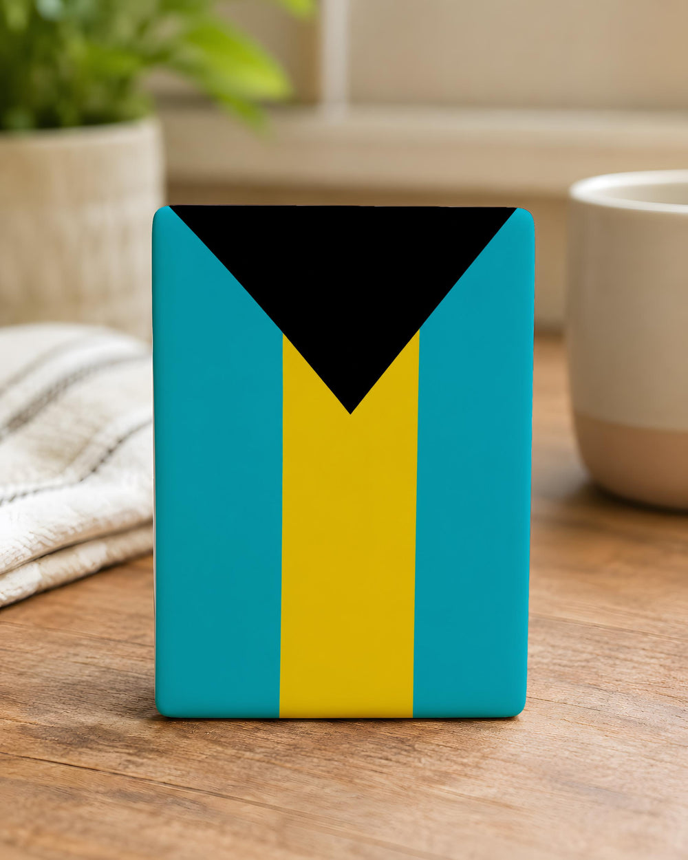 Bahamas Flag Fridge Magnet, Bahamas Souvenir Magnet, Caribbean Island Flag Kitchen Magnet, Bahamas Gift, Travel Keepsake Magnet