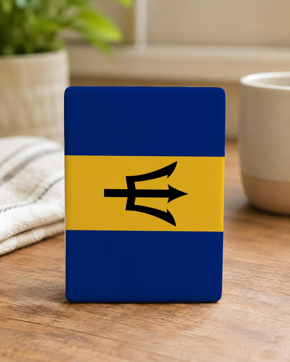 Barbados Flag Fridge Magnet, Barbados Souvenir Magnet, Caribbean Island Flag Magnet, Barbados Gift, Travel Keepsake Magnet