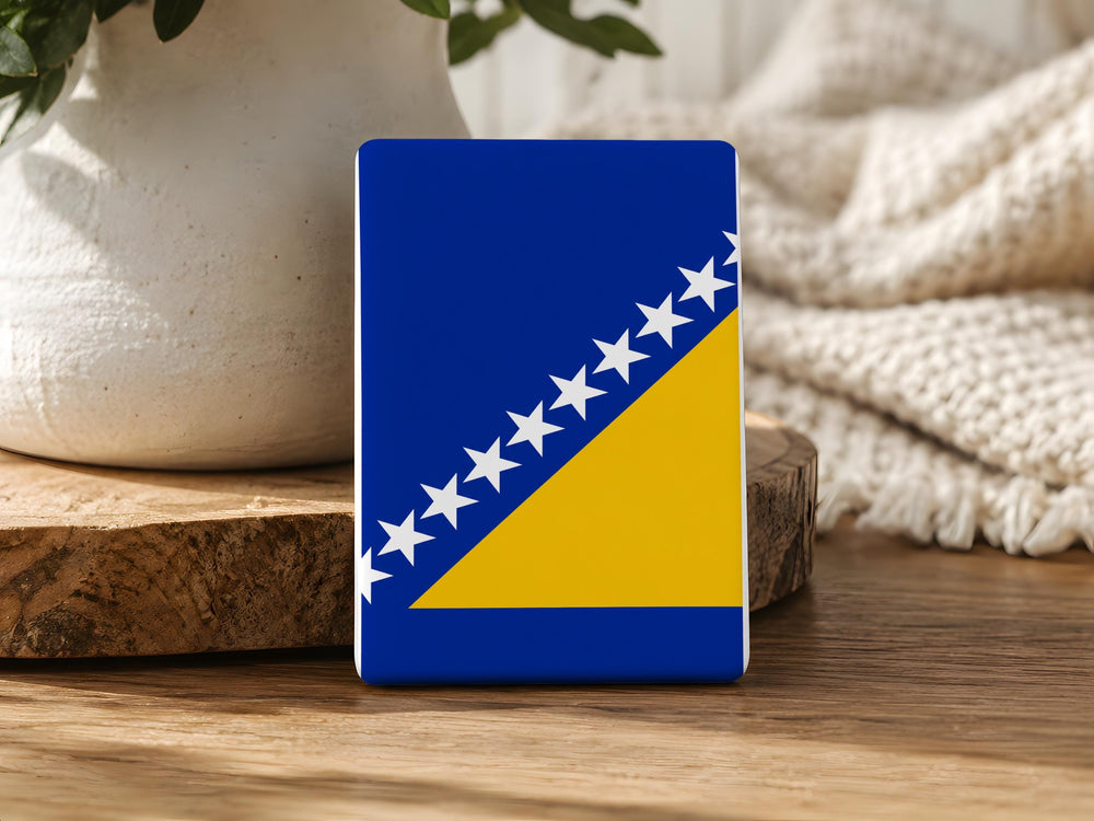 Bosnia and Herzegovina Flag Fridge Magnet, Bosnia Souvenir Magnet, Balkan Travel Gift, Country Flag Magnet, Kitchen Decor