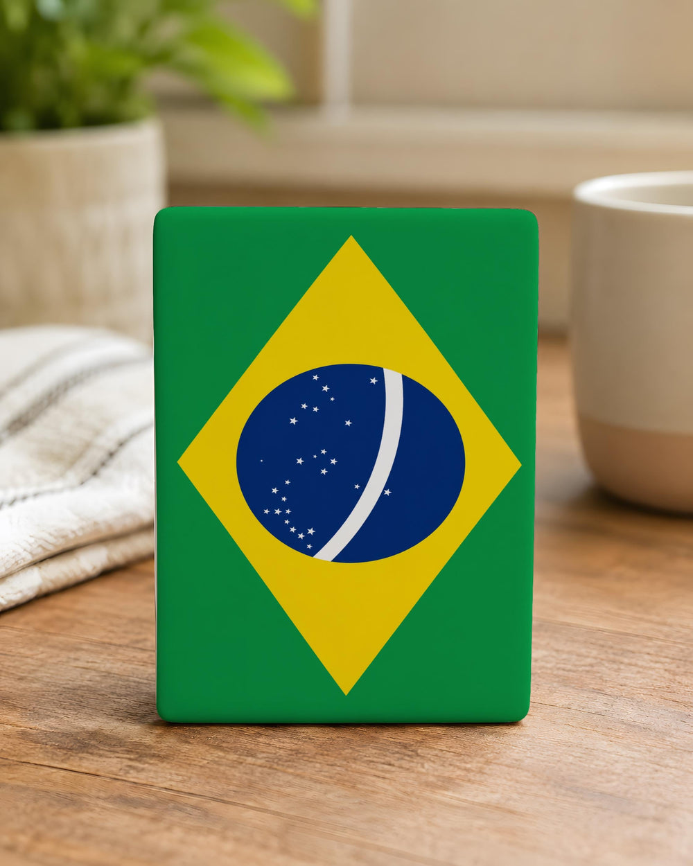 Brazil Flag Fridge Magnet, Brazil Souvenir Magnet, Brazilian Flag Kitchen Decor, South America Travel Gift, Flag Magnet