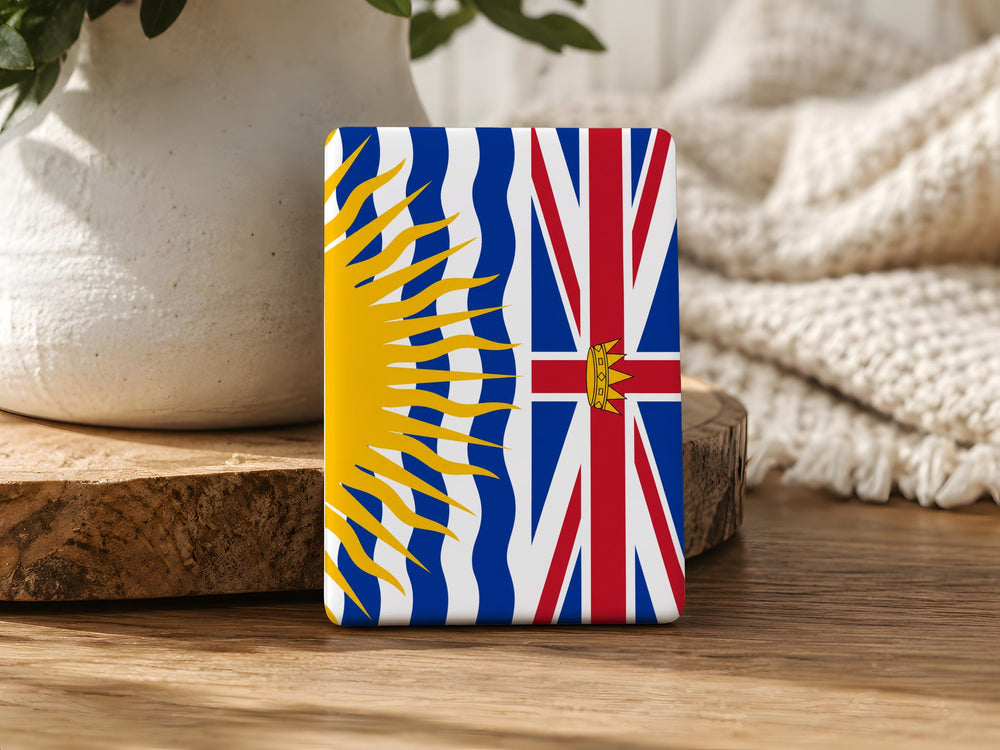 British Columbia Provincial Flag Fridge Magnet, Canada Province Souvenir Magnet, BC Flag Refrigerator Magnet