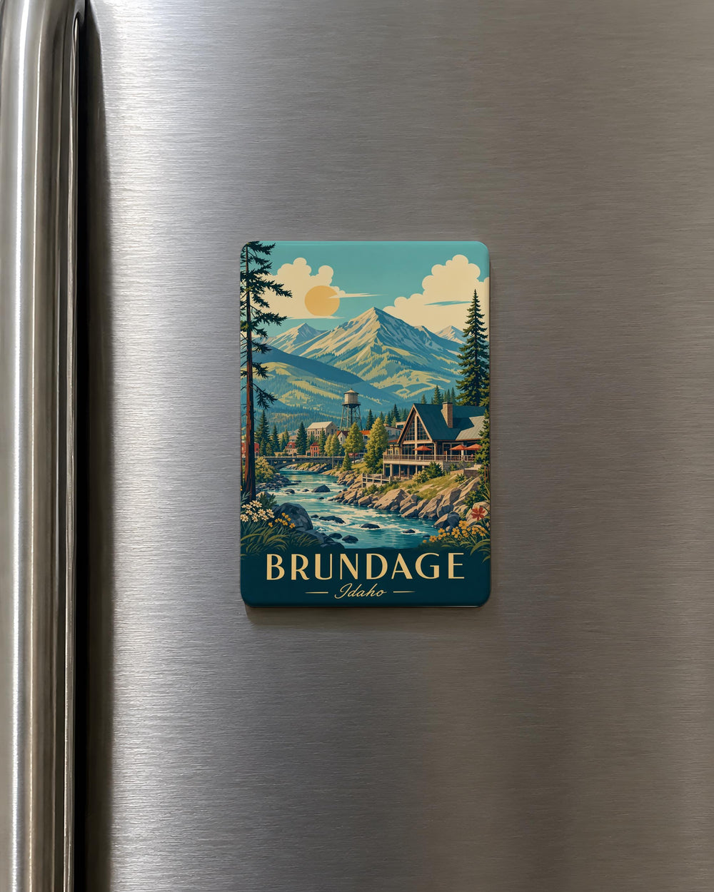 Brundage Fridge Magnet, Brundage Place Name Souvenir Magnet, Brundage Travel Keepsake Refrigerator Magnet