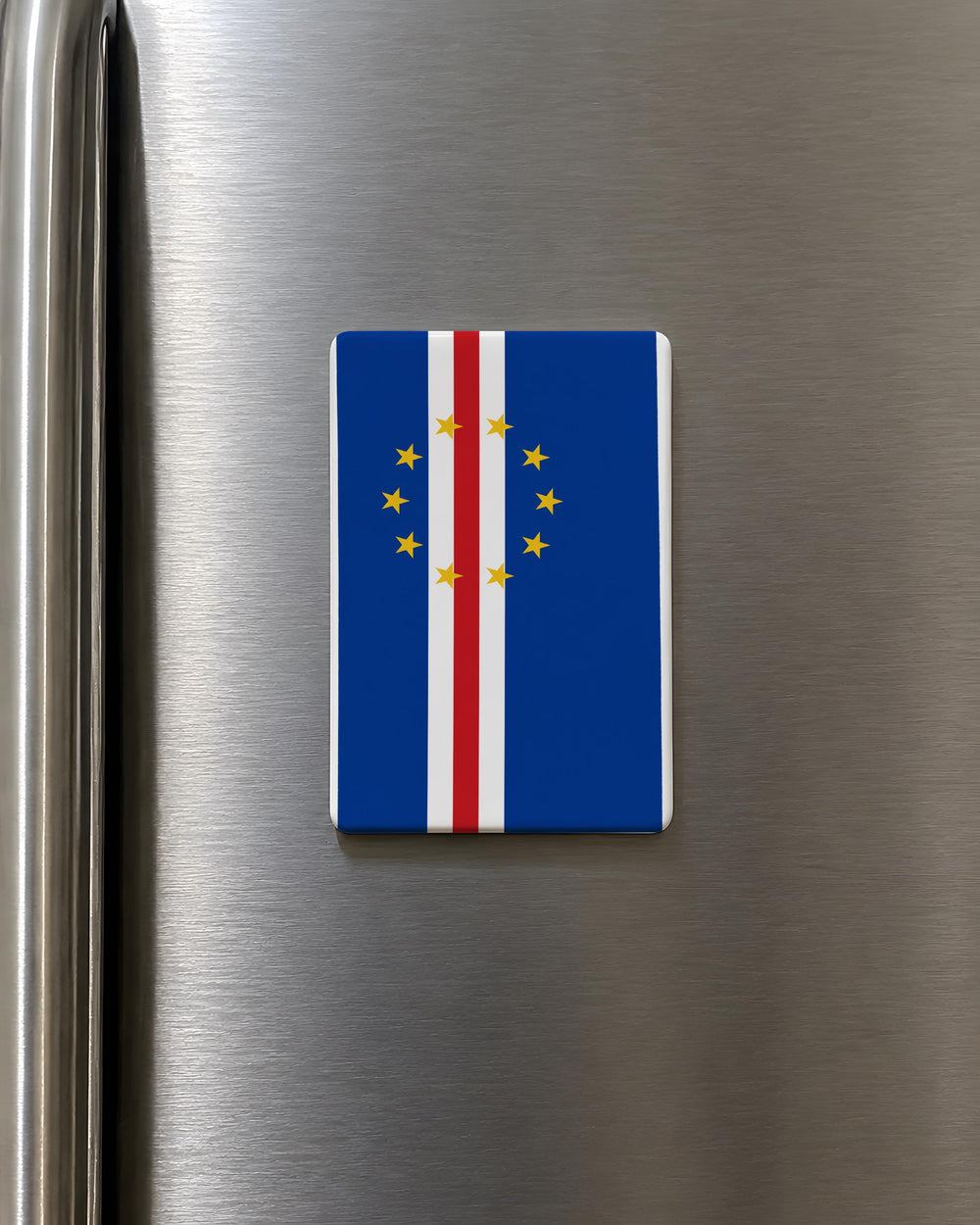 Cabo Verde Flag Fridge Magnet, Cape Verde Islands Flag Magnet, Cabo Verde Souvenir Magnet, Travel Gift Magnet