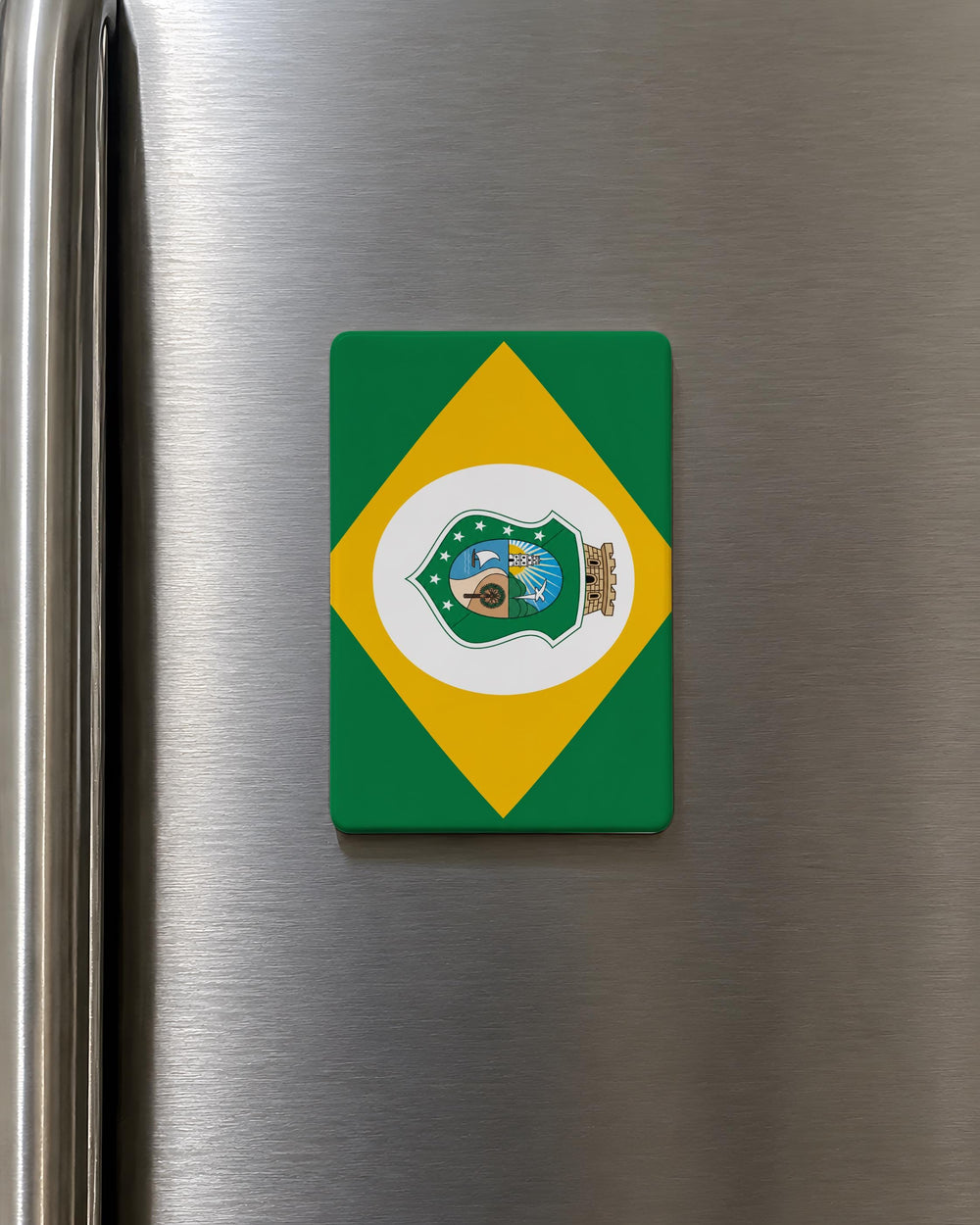 Ceará State Flag Fridge Magnet, Brazil Ceará Flag Magnet, Fortaleza Souvenir Magnet, Brazilian State Flag Kitchen Magnet
