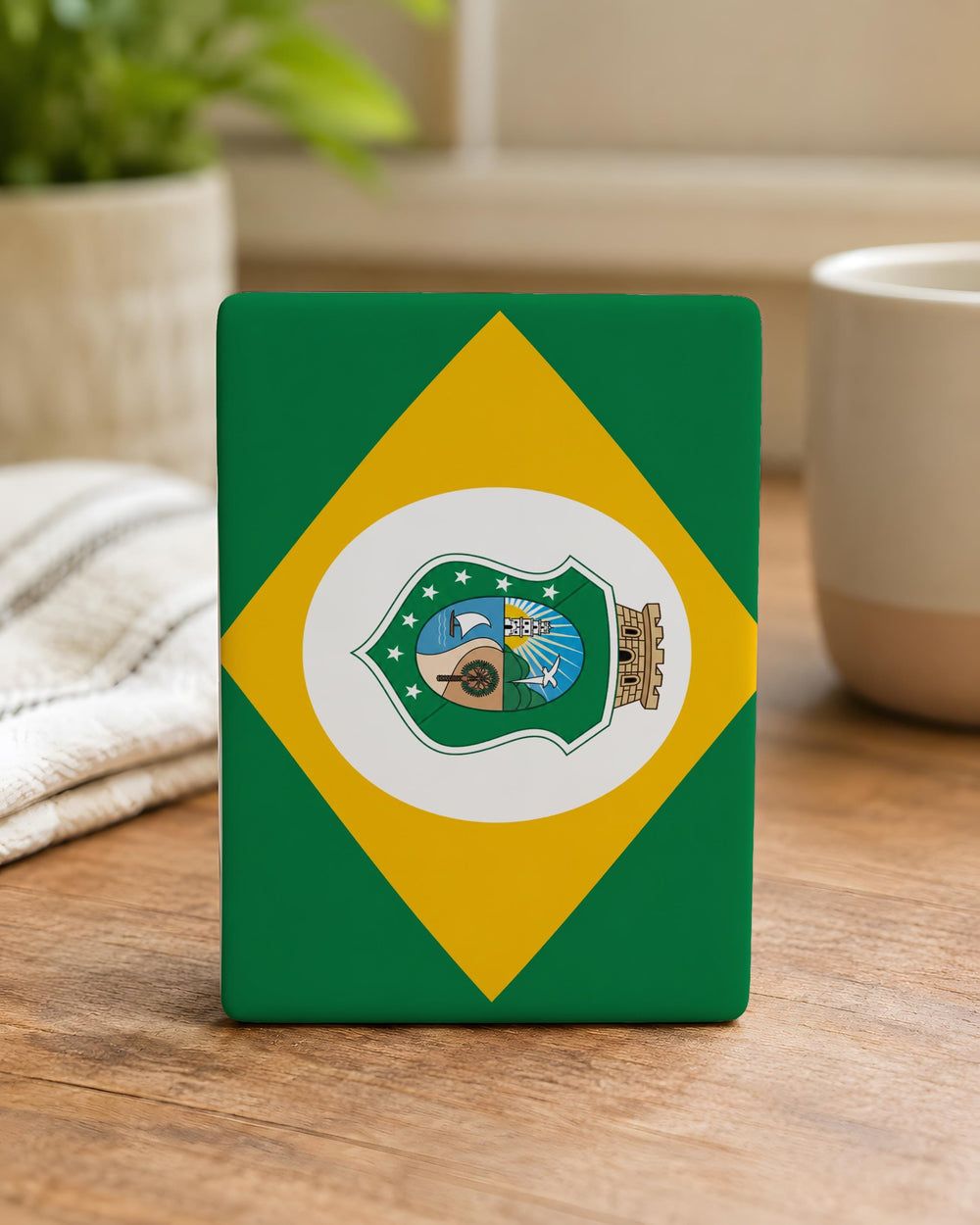Ceará State Flag Fridge Magnet, Brazil Ceará Flag Magnet, Fortaleza Souvenir Magnet, Brazilian State Flag Kitchen Magnet