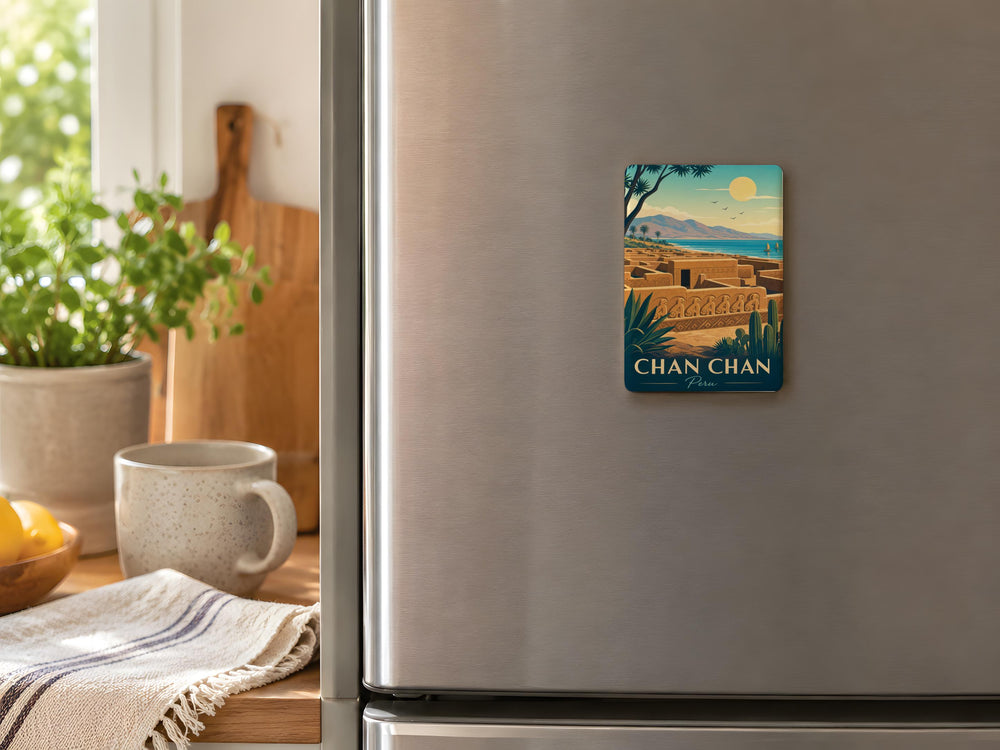 Chan Chan Peru Fridge Magnet Ancient Adobe City Ruins Archaeological Site Souvenir Gift