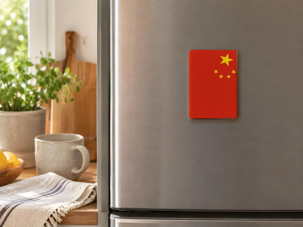 China Flag Fridge Magnet, Chinese National Flag Magnet, China Souvenir Magnet, Patriotic China Flag Kitchen Magnet