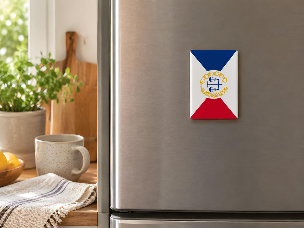 Cincinnati Flag Fridge Magnet, Ohio City Flag Souvenir Magnet, Cincinnati Ohio Gift, Queen City Travel Keepsake Magnet