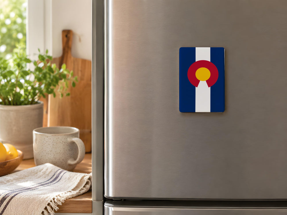Colorado State Flag Fridge Magnet, Colorado Flag Magnet, Rocky Mountain State Souvenir Magnet, Colorado Gift