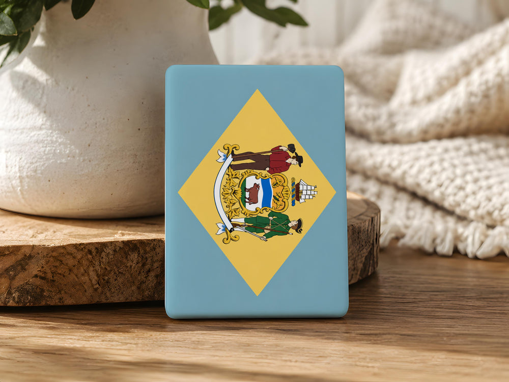 Delaware State Flag Fridge Magnet, Delaware Flag Magnet, Delaware Souvenir Magnet, Delaware State Pride Magnet