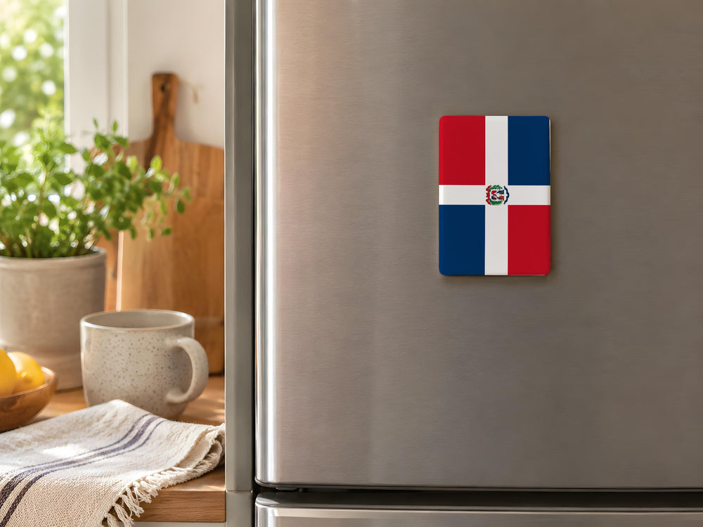 Dominican Republic Flag Fridge Magnet, Dominican Flag Magnet, Caribbean Country Flag Refrigerator Magnet, DR Flag Magnet