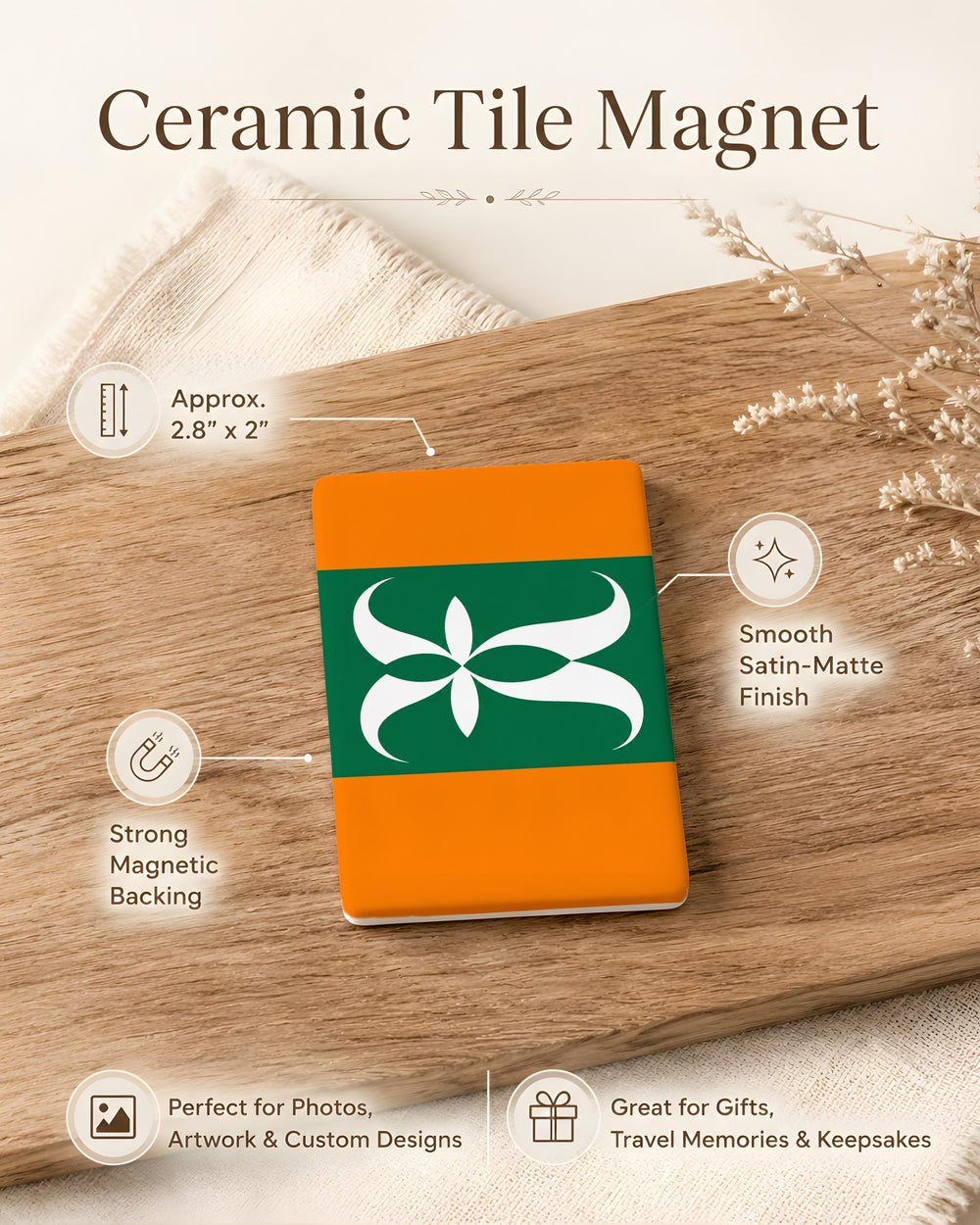 Ehime Prefecture Flag Fridge Magnet Japan Regional Banner Souvenir Magnet Kitchen Locker Decor Gift