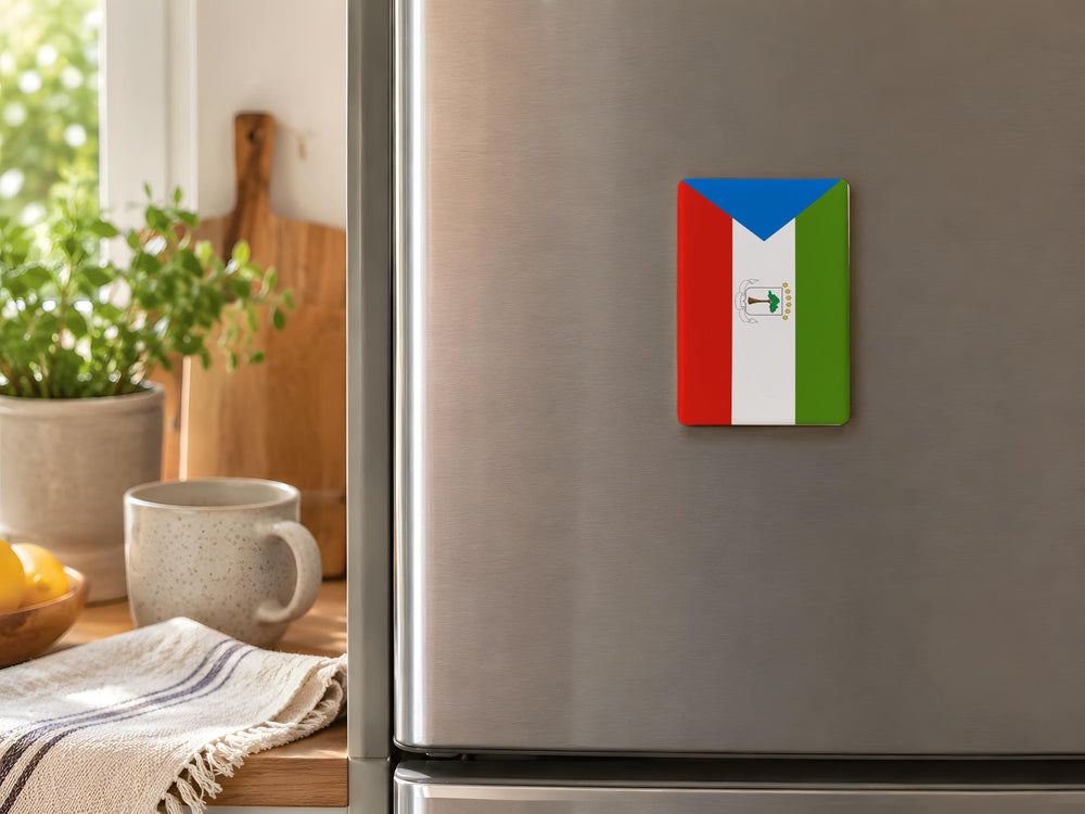 Equatorial Guinea Flag Fridge Magnet, Equatorial Guinea Souvenir Magnet, African Country Flag Kitchen Refrigerator Magnet