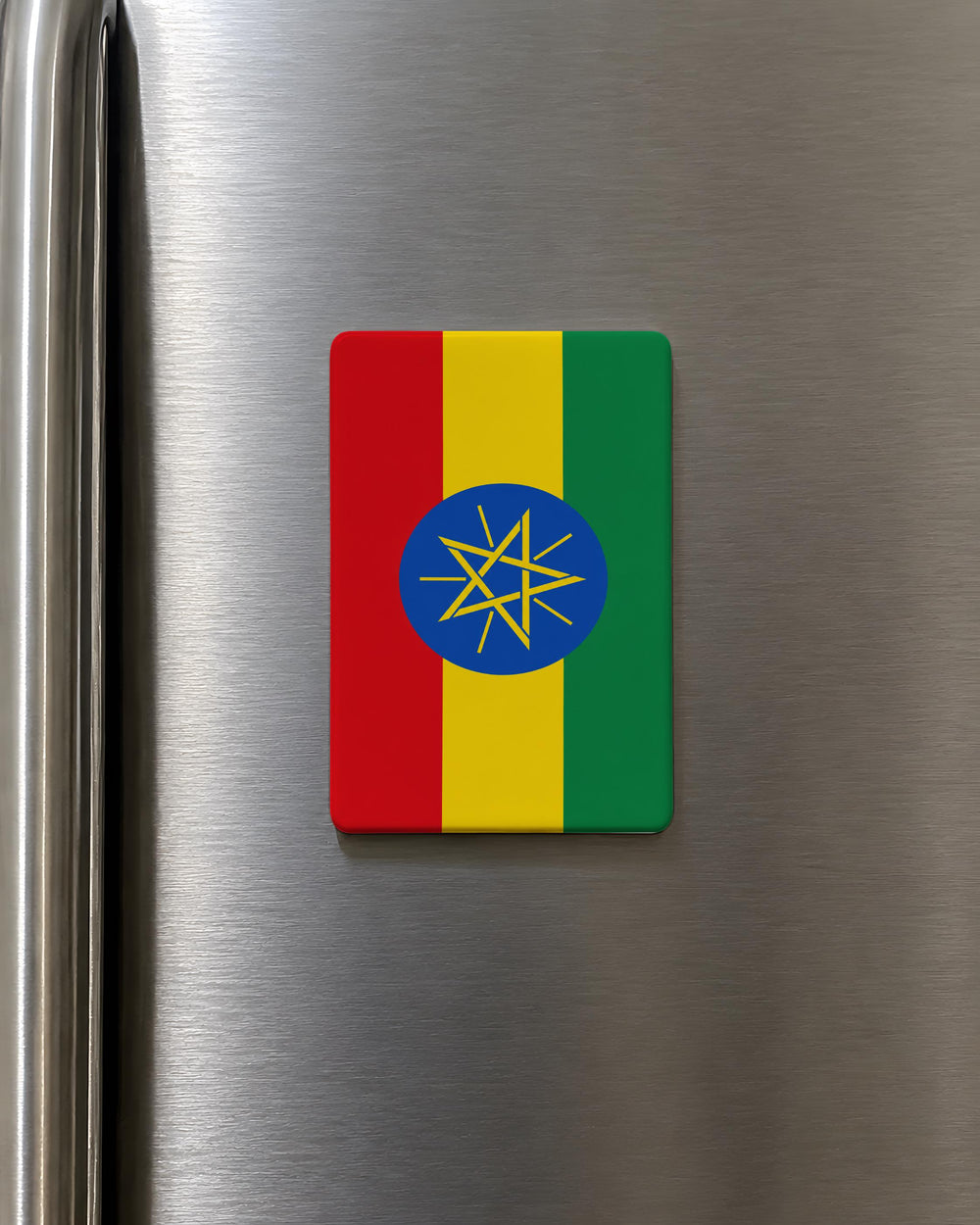 Ethiopia Flag Fridge Magnet, Ethiopian Flag Magnet, Ethiopia Souvenir Magnet, Ethiopian Pride Kitchen Magnet