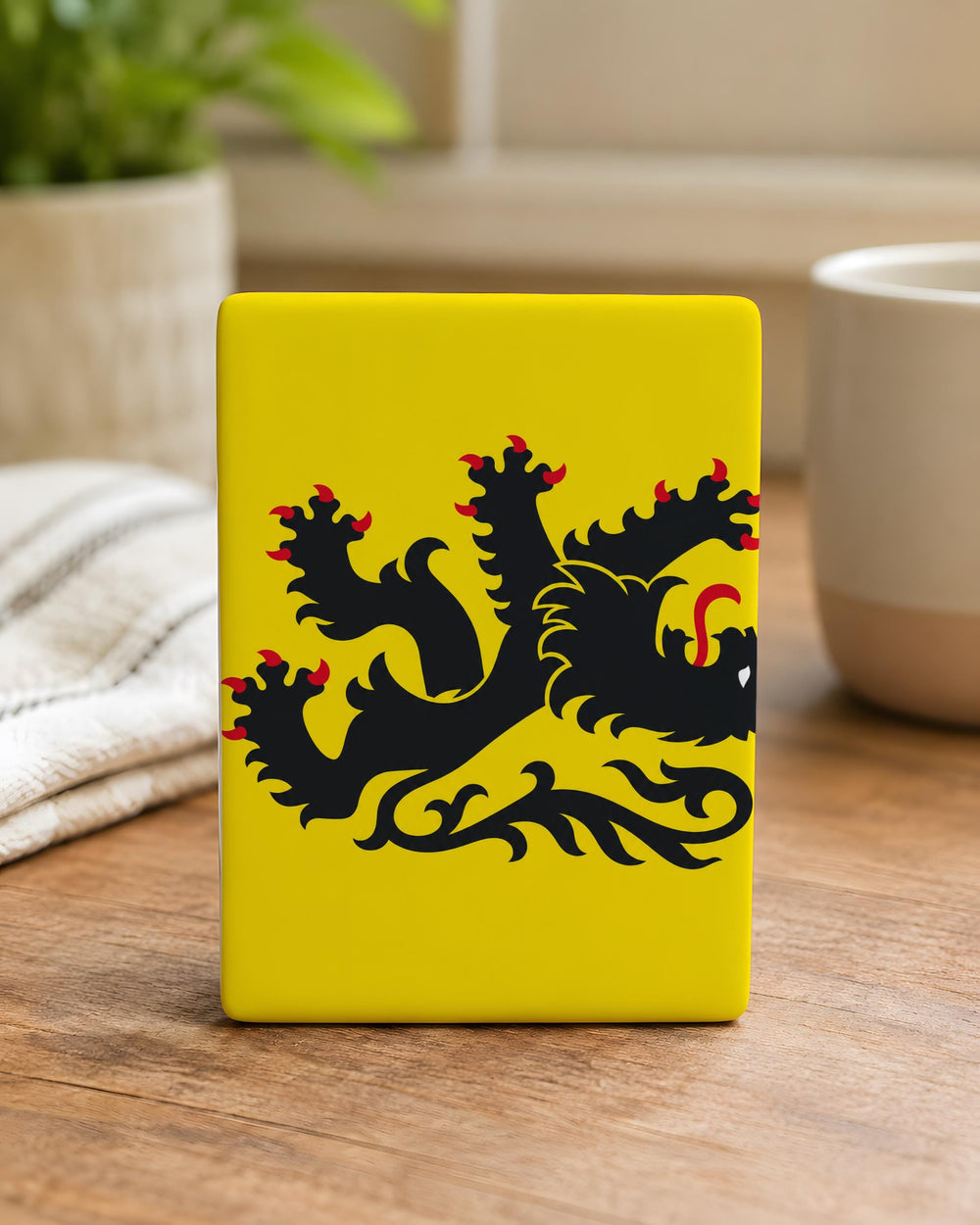 Flanders Flag Fridge Magnet, Belgium Regional Flag Magnet, Flanders Lion Flag Kitchen Refrigerator Magnet Souvenir