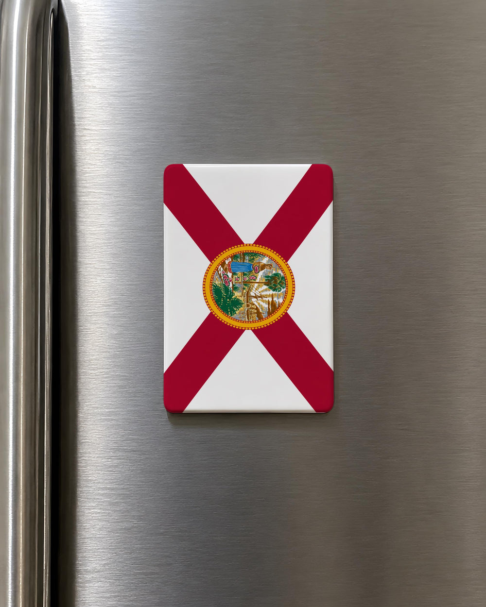 Florida State Flag Fridge Magnet, Florida Flag Magnet, Sunshine State Souvenir Magnet, Florida Gift, USA State Flag Magnet