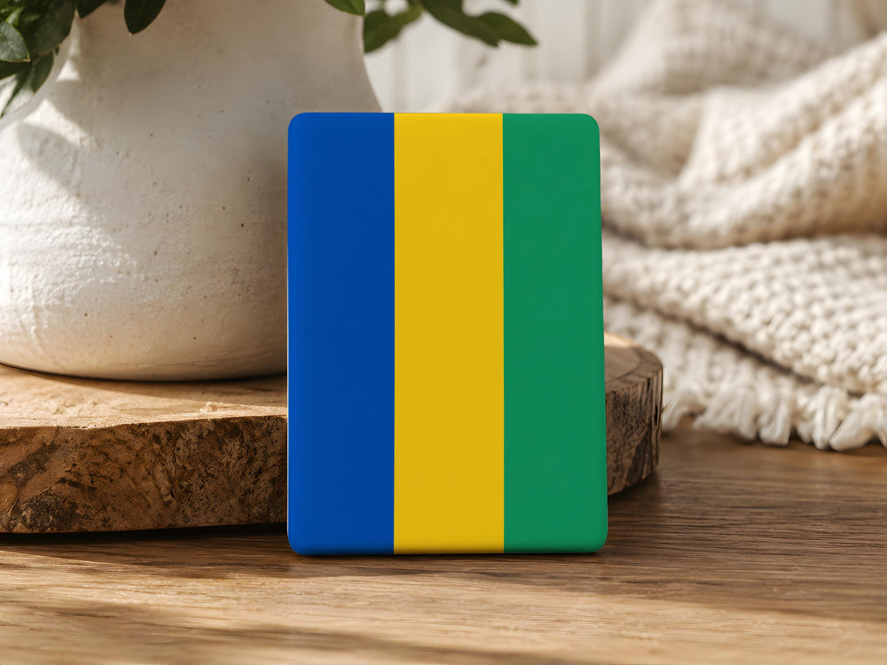 Gabon Flag Fridge Magnet, Gabon Souvenir Magnet, Libreville Travel Keepsake, African Country Flag Kitchen Magnet